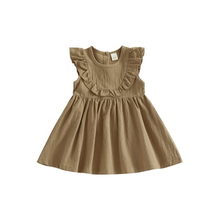 Baby Girl Dress Cotton Linen Ruffle Sleeveless Casual Party Princess Dresses Toddler Summer Sundress
Baby Girl Dress Cotton Linen Ruffle Sleeveless Casual Party Princess Dresses Toddler Summer Sundress