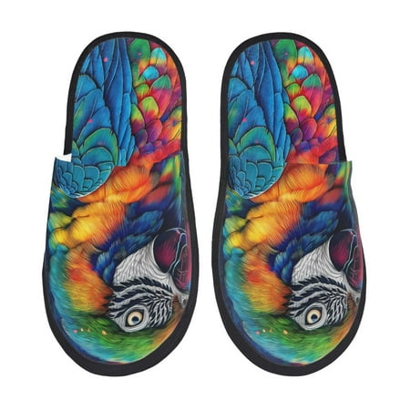 Yiaed Vibrant Rainbow Parrot Fantasy Print Unisex House Slippers Slip on Warm Shoes Indoor Outdoor with Anti-slip sole-Medium
Yiaed Vibrant Rainbow Parrot Fantasy Print Unisex House Slippers Slip on Warm Shoes Indoor Outdoor with Anti-slip sole-Medium