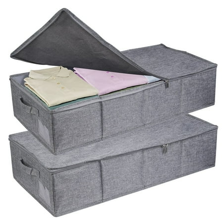 2 Packs Under-bed Storage Containers Under-bed Storage Organizers Foldable Large Containers with Push-pull Handle for Comforters Clothes Sheets Toys Books
2 Packs Under-bed Storage Containers Under-bed Storage Organizers Foldable Large Containers with Push-pull Handle for Comforters Clothes Sheets Toys Books
