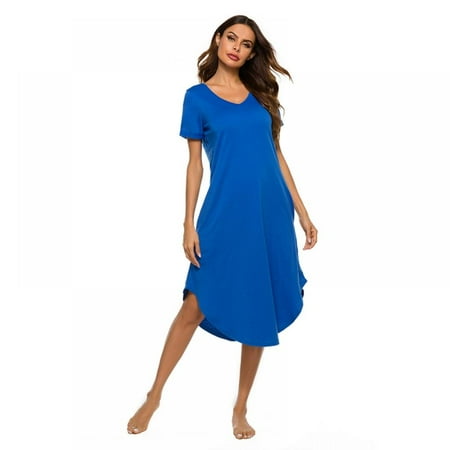 Women s Nightgown Cotton Novelty Sleepshirts V Neck Short Sleeve Sleep Shirt Loose Comfy Pajama Sleepwear
Women s Nightgown Cotton Novelty Sleepshirts V Neck Short Sleeve Sleep Shirt Loose Comfy Pajama Sleepwear