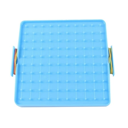 GIFZES Painting Board 16x16cm Double Sided Geoboard Nails Peg Board Elastic Bands Kids Teaching Supplies Blue
GIFZES Painting Board 16x16cm Double Sided Geoboard Nails Peg Board Elastic Bands Kids Teaching Supplies Blue