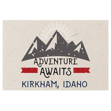 Kirkham Idaho Souvenir 2x3 Inch Fridge Magnet Adventure Awaits Design