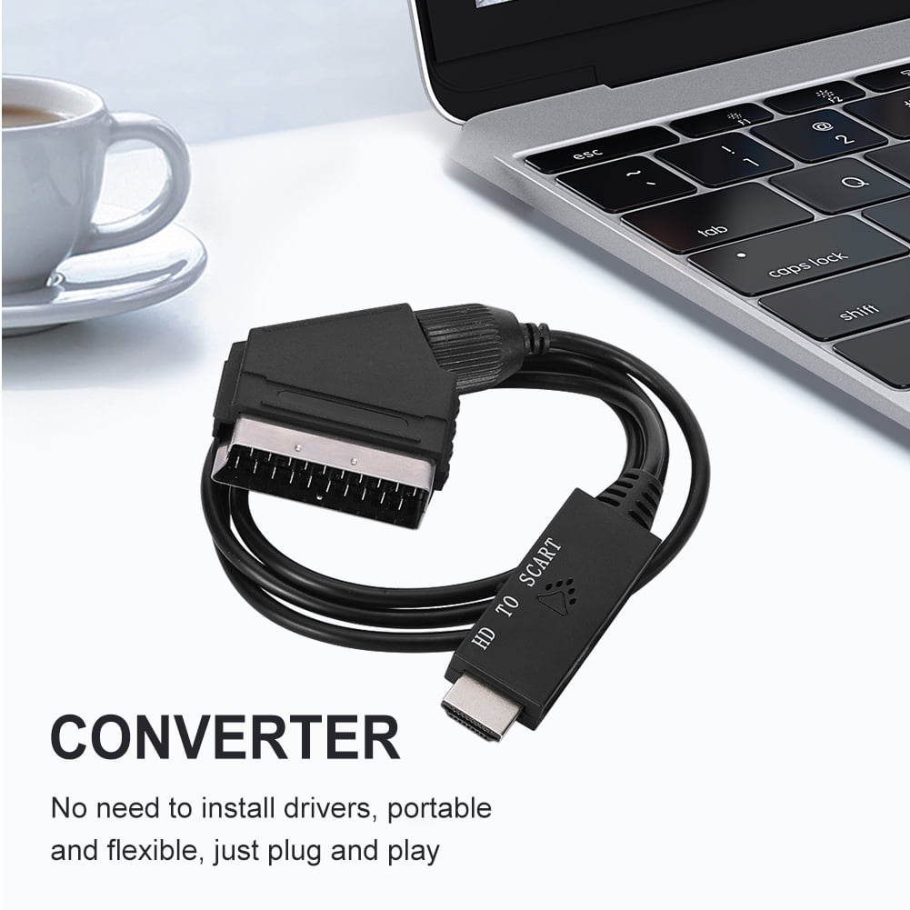 Black Converter Adapter Portable Simple Operation For Hdmi Compatible