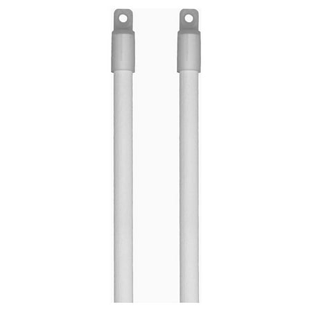 2 Pack - Snow White Wood Blind Tilt Wand Replacement - 24 Long - S Hook Included