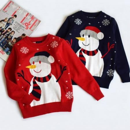 BULLPIANO Christmas Toddler Boys Girls Sweaters Kids Crewneck Knitted Sweatshirts Pullover Tops 2-7Y
BULLPIANO Christmas Toddler Boys Girls Sweaters Kids Crewneck Knitted Sweatshirts Pullover Tops 2-7Y