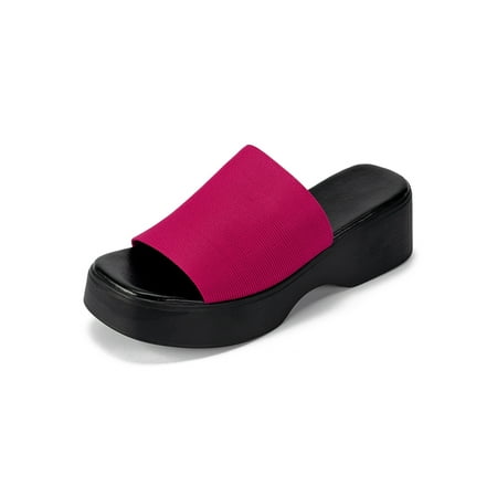 Woobling Womens Slides Knit Upper Slide Sandal Summer Wedge Sandals For Casual Shoes Lightweight Slip On Waterproof Rose Red 5.5
Woobling Womens Slides Knit Upper Slide Sandal Summer Wedge Sandals For Casual Shoes Lightweight Slip On Waterproof Rose Red 5.5