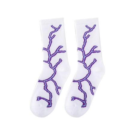 HOTYA Unisex Ribbed Cotton Crew Socks Harajuku Hip Hop Lightning Pattern Print Skateboard Basketball Sports Street Hosiery
HOTYA Unisex Ribbed Cotton Crew Socks Harajuku Hip Hop Lightning Pattern Print Skateboard Basketball Sports Street Hosiery