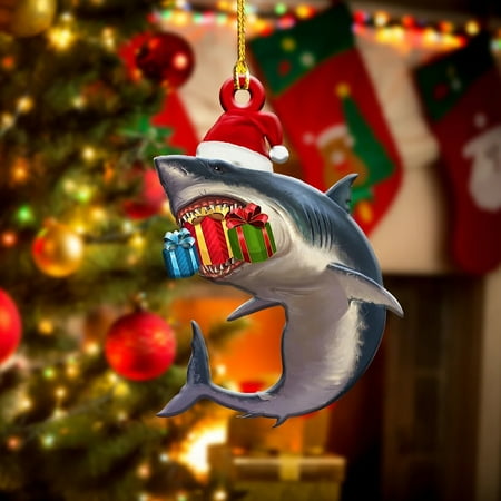 WOXINDA Christmas Christmas Pendant Wooden Tree Decoration Atmosphere Home Sharks
WOXINDA Christmas Christmas Pendant Wooden Tree Decoration Atmosphere Home Sharks