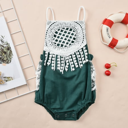 One opening Baby s Lace Pattern Toddler Girl Solid Color Square Neck Sling and Short Pants Romper
One opening Baby s Lace Pattern Toddler Girl Solid Color Square Neck Sling and Short Pants Romper