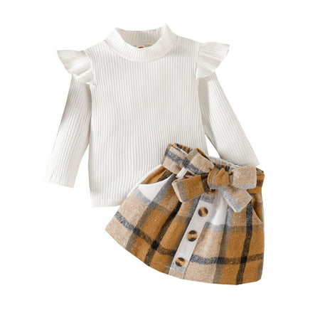 ZHAGHMIN 5T Girls Clothes Toddler Girls Ruffles Long Sleeve Solid Ribbed T Shirt Tops Plaid Prints Bow Tie Skirt Outfits Pants Hoodie Baby Girl Summer Outfit Must Haves Girl Girls Sweatsuits Set Big
ZHAGHMIN 5T Girls Clothes Toddler Girls Ruffles Long Sleeve Solid Ribbed T Shirt Tops Plaid Prints Bow Tie Skirt Outfits Pants Hoodie Baby Girl Summer Outfit Must Haves Girl Girls Sweatsuits Set Big