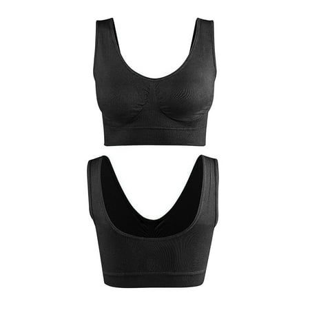 WQQZJJ Sports Bras For Women 2-Pack Seamless Sports Bra Wirefree Yoga Bra with Removable Pads for Women Bras For Women Gifts On Clearance
WQQZJJ Sports Bras For Women 2-Pack Seamless Sports Bra Wirefree Yoga Bra with Removable Pads for Women Bras For Women Gifts On Clearance