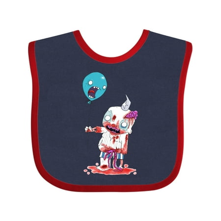 Inktastic Zombie Clown Balloon Gift Baby Boy or Baby Girl Bib
