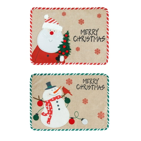 AnuirheiH Set of 2 Christmas Soft Linen Decorative Placemats Heat Resistant Dining Table Place Mats Kitchen Table Mats 13x18Inch
AnuirheiH Set of 2 Christmas Soft Linen Decorative Placemats Heat Resistant Dining Table Place Mats Kitchen Table Mats 13x18Inch