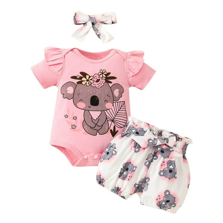 KDFJPTH Outfits for Toddlers Boys Girls Short Sleeve Cartoon Prints Romper Bodysuit Shorts Clothes Sets
KDFJPTH Outfits for Toddlers Boys Girls Short Sleeve Cartoon Prints Romper Bodysuit Shorts Clothes Sets