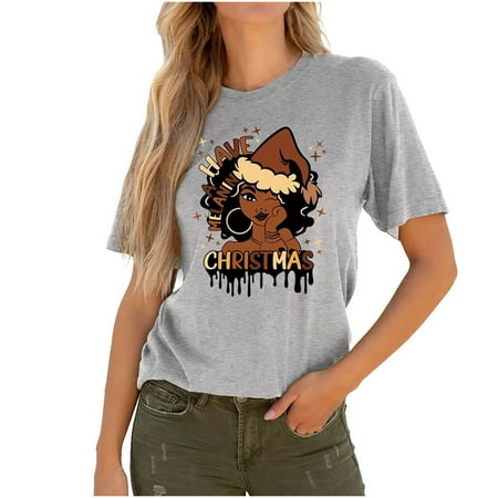 Crop Tops for Women Sequin Tops for Women Women s Christmas Short Sleeve Top Casual Print T-shirt Short Sleeve Round Neck Shirt Blouse Print Tops High Top Women Maternity Tops Arrival Gray XL
Crop Tops for Women Sequin Tops for Women Women s Christmas Short Sleeve Top Casual Print T-shirt Short Sleeve Round Neck Shirt Blouse Print Tops High Top Women Maternity Tops Arrival Gray XL
