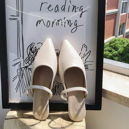 Wuffmeow Women Summer Slipper No Heel Leather Vintage Ladies Pointed Tip Half Drag Slide Shoes
Wuffmeow Women Summer Slipper No Heel Leather Vintage Ladies Pointed Tip Half Drag Slide Shoes
