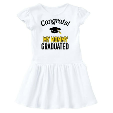 Inktastic Congrats! My Mommy Graduated with cap Gift Baby Girl Dress