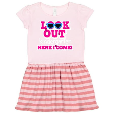Inktastic Look out Kindergarten Here I Come Gift Toddler Girl Dress