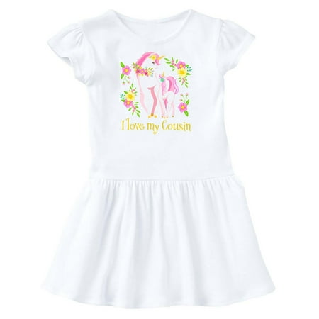 Inktastic I Love My Cousin Unicorn with Pink and Yellow Flowers Gift Toddler Girl Dress
Inktastic I Love My Cousin Unicorn with Pink and Yellow Flowers Gift Toddler Girl Dress