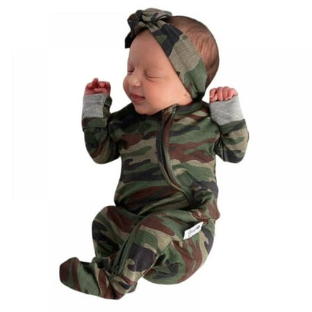 Clearance Sale Infant Toddlers Baby Boys Long Sleeve Camouflage One-piece Romper Headband Toddler Long Sleeve Cotton Two-piece Suits
Clearance Sale Infant Toddlers Baby Boys Long Sleeve Camouflage One-piece Romper Headband Toddler Long Sleeve Cotton Two-piece Suits