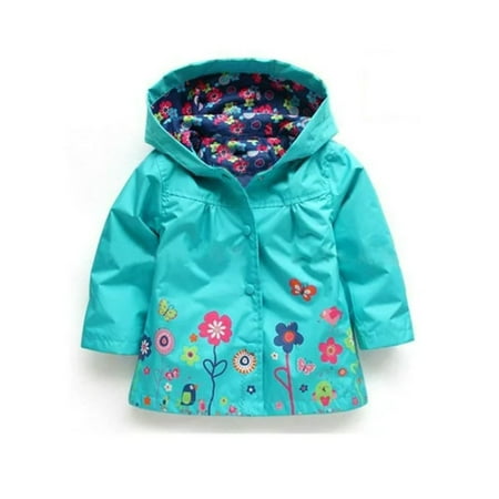 Sunisery Toddler Kids Girls Hooded Waterproof Coat Windproof Raincoat Jacket Lightweight Outdoor Windbreaker Blue 4-5 Years
Sunisery Toddler Kids Girls Hooded Waterproof Coat Windproof Raincoat Jacket Lightweight Outdoor Windbreaker Blue 4-5 Years