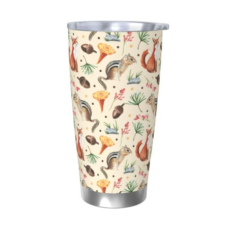 Cauagu Autumn Forest Animals Pattern 20oz Tumbler Stainless Steel Vacuum Insulated Tumbler with Lid Insulated Coffee Mug Thermal Cup with Splash Proof Sliding Lid-Without Straw
Cauagu Autumn Forest Animals Pattern 20oz Tumbler Stainless Steel Vacuum Insulated Tumbler with Lid Insulated Coffee Mug Thermal Cup with Splash Proof Sliding Lid-Without Straw