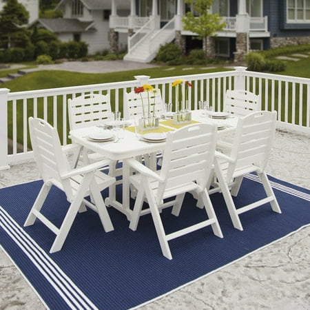 POLYWOOD Nautical 7 Piece Dining Set
