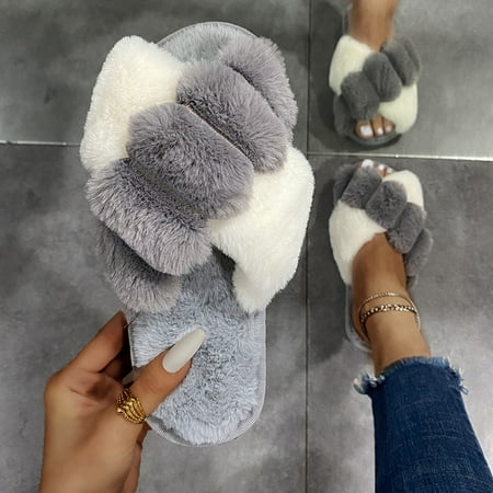 CoCopeaunt New Warm Fluffy Slippers Women Winter House Fluffy Fur Slippers Home Slides Flat Fashion Indoor Flip Flops Shoes Ladies
CoCopeaunt New Warm Fluffy Slippers Women Winter House Fluffy Fur Slippers Home Slides Flat Fashion Indoor Flip Flops Shoes Ladies