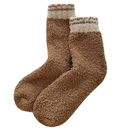 XINSHIDE Socks Women Casual Solid Color Coral Fleece Socks Home Socks 
XINSHIDE Socks Women Casual Solid Color Coral Fleece Socks Home Socks