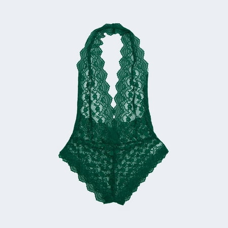 Intimates Sexy Lingerie For Women Hollow Out Floral Lace Bodysuit Lingerie Deep V Teddy Babydoll Underwear Lace no underwire sports bra Green
Intimates Sexy Lingerie For Women Hollow Out Floral Lace Bodysuit Lingerie Deep V Teddy Babydoll Underwear Lace no underwire sports bra Green