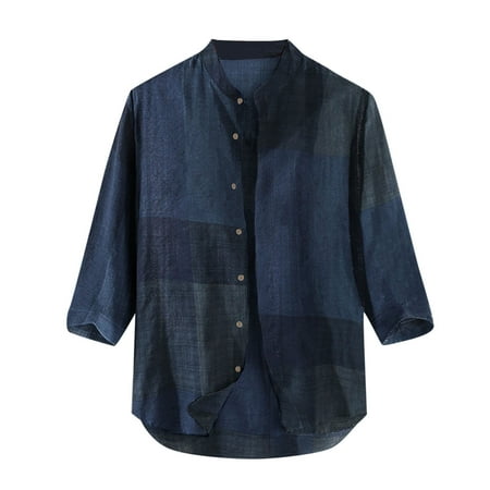 WANYNG Mens Cotton Linen Long Sleeve Gradient Shirts Holiday Button Up Blouse Tops Stretchy Scrub Top
WANYNG Mens Cotton Linen Long Sleeve Gradient Shirts Holiday Button Up Blouse Tops Stretchy Scrub Top