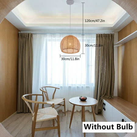 Pendant Light Vintage Bamboo Wicker Rattan Shade Hanging Lighting Fixture
Pendant Light Vintage Bamboo Wicker Rattan Shade Hanging Lighting Fixture
