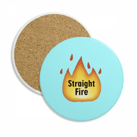 

Fiery Hot Burning Vogue Fashion Flame Coaster Cup Mug Tabletop Protection Absorbent Stone