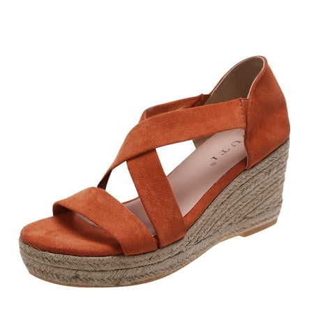 adviicd Platform Sandals for Women Heel Sandals for Women Clear Fashion Summer Women Sandals Wedge Heel Platform Open Toe Beach Sandals for Women Wedge