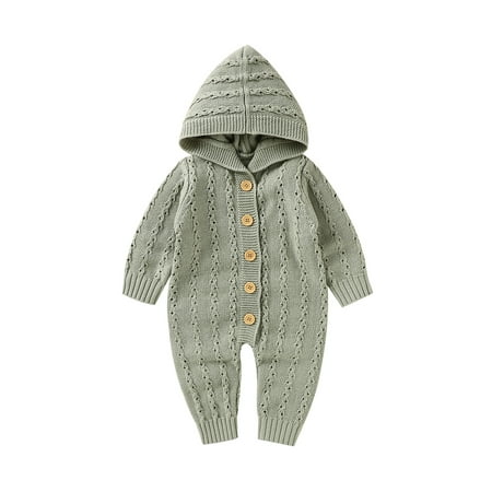 TheFound Newborn Baby Boy Girl Hoodie Knitted Romper Long Sleeve Solid Jumpsuit Bodysuit Outfits
TheFound Newborn Baby Boy Girl Hoodie Knitted Romper Long Sleeve Solid Jumpsuit Bodysuit Outfits