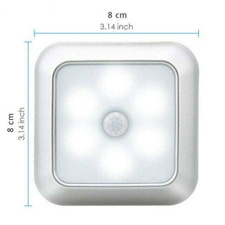Hayafir 1PCS 6 LED Night Light Motion Sensor Wall Closet Cabinet Stair Wireless Lamp
Hayafir 1PCS 6 LED Night Light Motion Sensor Wall Closet Cabinet Stair Wireless Lamp
