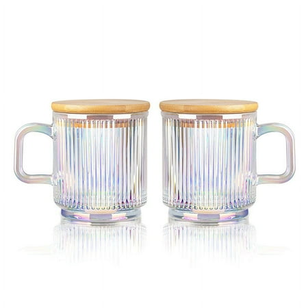 2Pc Glass Coffee Cup with Lid Glass Coffee Mugs Ribbed Coffee Glasses with Handle for Latte Cappuccino Tea Milk A
2Pc Glass Coffee Cup with Lid Glass Coffee Mugs Ribbed Coffee Glasses with Handle for Latte Cappuccino Tea Milk A