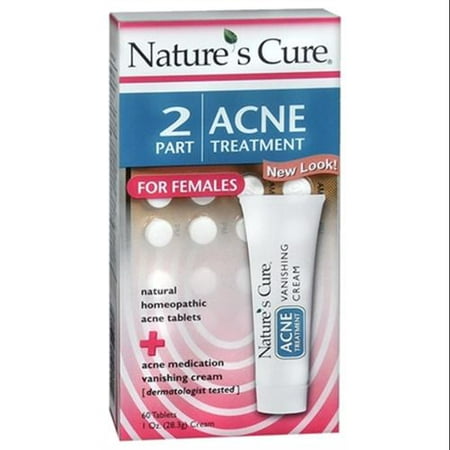 Nature's Cure 2 Part Acne Treatment for Females 1 Each (Pack of 6)