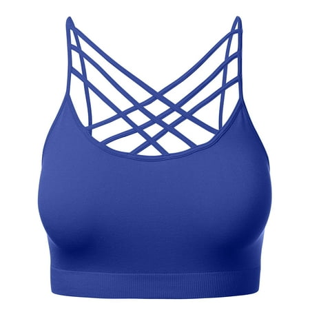 Women s Novelty Bras Seamless Triple Criss-Cross Front Bralette Sports Bra (No Pad)
Women s Novelty Bras Seamless Triple Criss-Cross Front Bralette Sports Bra (No Pad)