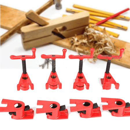 Octpeak 3/4 Wood Gluing Pipe Clamp Set 4 Set Heavy Duty Cast Iron Quick Release Pipe Clamps Woodworking Cast with Wide Base Red
Octpeak 3/4 Wood Gluing Pipe Clamp Set 4 Set Heavy Duty Cast Iron Quick Release Pipe Clamps Woodworking Cast with Wide Base Red