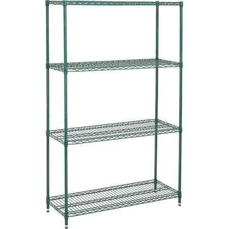 nexel wire shelving unit multiple sizes available green epoxy finish