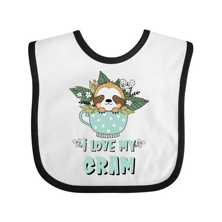 Inktastic Teacup Raccoon I Love My Gram Gift Baby Boy or Baby Girl Bib
