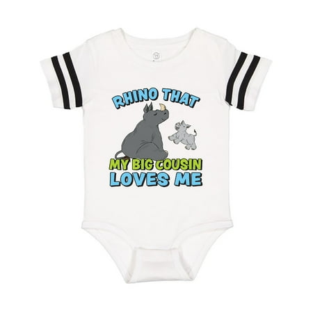 Inktastic Rhino That My Big Cousin Loves Me with Cute Rhinos Gift Baby Boy or Baby Girl Bodysuit
Inktastic Rhino That My Big Cousin Loves Me with Cute Rhinos Gift Baby Boy or Baby Girl Bodysuit