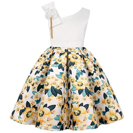 Generic Child Girls Sleeveless Pageant Dress Birthday Party Kids Floral Prints Bowknot Gown Plus Size Autumn Winter Clothes for Catwalk Performance Holiday Party Wedding Christmas(8-10 Years Yellow)
Generic Child Girls Sleeveless Pageant Dress Birthday Party Kids Floral Prints Bowknot Gown Plus Size Autumn Winter Clothes for Catwalk Performance Holiday Party Wedding Christmas(8-10 Years Yellow)