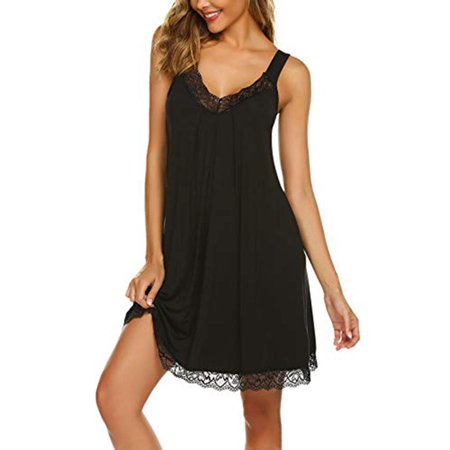 Alishebuy Women Sexy V-Neck Night Dress Sleeveless Wide Strap Nightgowns Lace Camisole Sleepshirt - Valentine s Day Gift
Alishebuy Women Sexy V-Neck Night Dress Sleeveless Wide Strap Nightgowns Lace Camisole Sleepshirt - Valentine s Day Gift