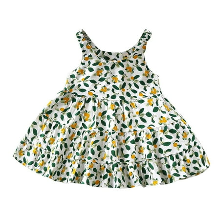 BSDHBS Toddler Dress Round Neck Sleeveless Casual Printed Pullover for Girls 6 Months to 9 Years E Size 110
BSDHBS Toddler Dress Round Neck Sleeveless Casual Printed Pullover for Girls 6 Months to 9 Years E Size 110