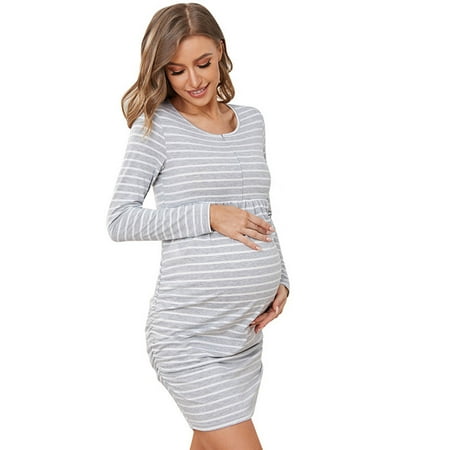 Women Maternity Dress Short Sleeve Nursied Baby Dress Nightgown Breastfeeding Nightshirt Dress Mama Sundress Casual Fashion Summer Clothes
Women Maternity Dress Short Sleeve Nursied Baby Dress Nightgown Breastfeeding Nightshirt Dress Mama Sundress Casual Fashion Summer Clothes