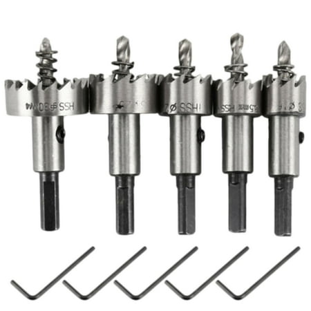 5pcs HSS Hole Saw Drill Bit Set Cutter Tooth Kit For Wood Metal Alloy Stainless Steel Woodworking Metalworking Tool
5pcs HSS Hole Saw Drill Bit Set Cutter Tooth Kit For Wood Metal Alloy Stainless Steel Woodworking Metalworking Tool