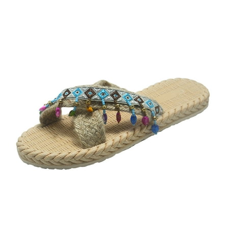 CYMMPU Women s Slippers Women Flowers Open Toe Slippers Shoes Comfy Sandals Casual Comfortable Beach Sandals
CYMMPU Women s Slippers Women Flowers Open Toe Slippers Shoes Comfy Sandals Casual Comfortable Beach Sandals