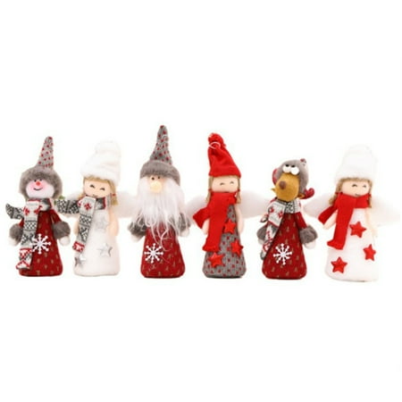 Angel Christmas Tree Decorations 6 Pcs Plush Dolls Xmas Tree Pendants Cute Angel Hanging Ornaments Decor for Window Fireplace
Angel Christmas Tree Decorations 6 Pcs Plush Dolls Xmas Tree Pendants Cute Angel Hanging Ornaments Decor for Window Fireplace